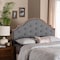 Baxton Studio Premala Classic and Traditional Grey Fabric and Walnut Brown Finished Wood King Size Headboard 237-12651-ZORO - alternate 3